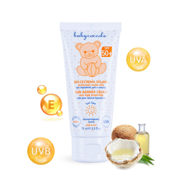 Kem chống nắng SPF50+ Babycoccole 0M+ 75ml - Hình ảnh 3