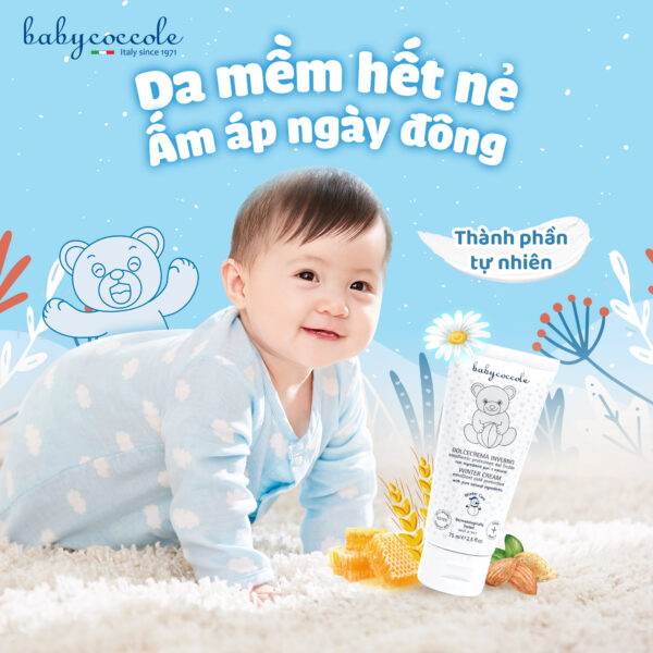 Kem nẻ và giữ ấm 2 in 1 chiết xuất sáp ong và vitamin Babycoccole 0M+ - Hình ảnh 8