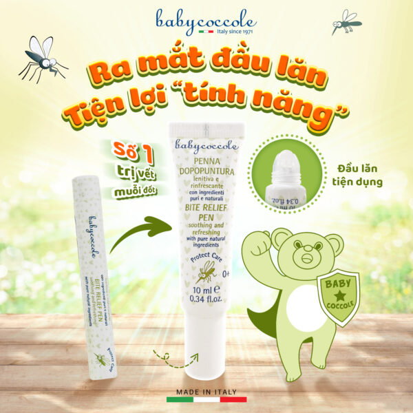 Bút chấm vết muỗi đốt chiết xuất hạnh nhân và dầu oliu Babycoccole 0M+ - Hình ảnh 7