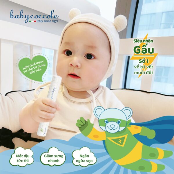 Bút chấm vết muỗi đốt chiết xuất hạnh nhân và dầu oliu Babycoccole 0M+ - Hình ảnh 5