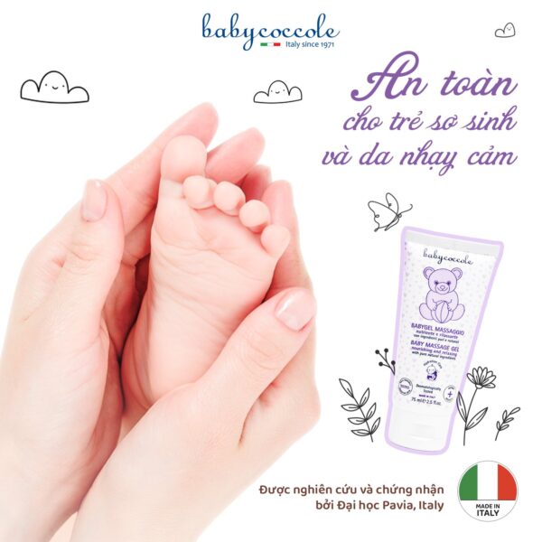 Gel massage chiết xuất hạnh nhân Babycoccole 0M+ - Hình ảnh 5