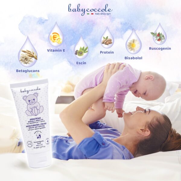Kem dưỡng ẩm chiết xuất hạnh nhân Babycoccole 0M+ - Hình ảnh 4