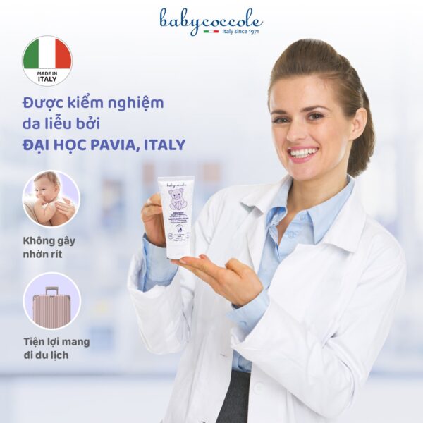 Kem dưỡng ẩm chiết xuất hạnh nhân Babycoccole 0M+ - Hình ảnh 6