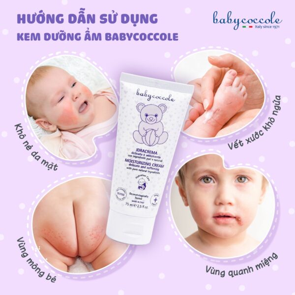 Kem dưỡng ẩm chiết xuất hạnh nhân Babycoccole 0M+ - Hình ảnh 7