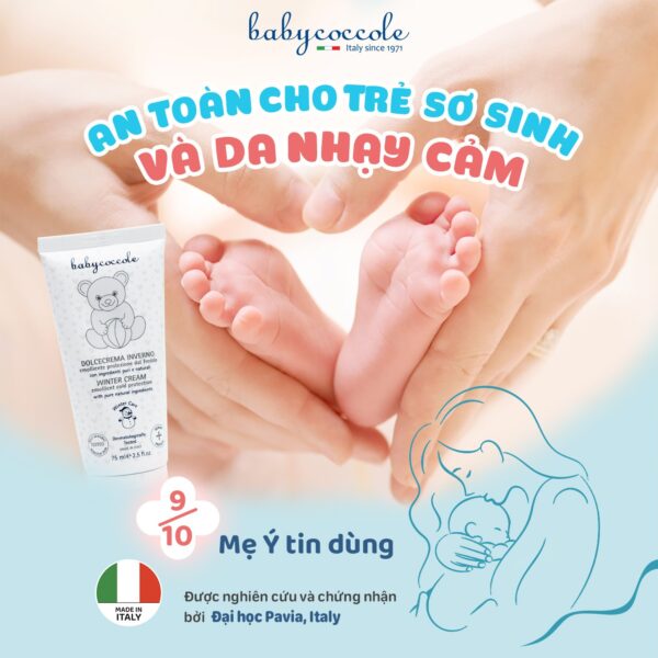 Kem nẻ và giữ ấm 2 in 1 chiết xuất sáp ong và vitamin Babycoccole 0M+ - Hình ảnh 7