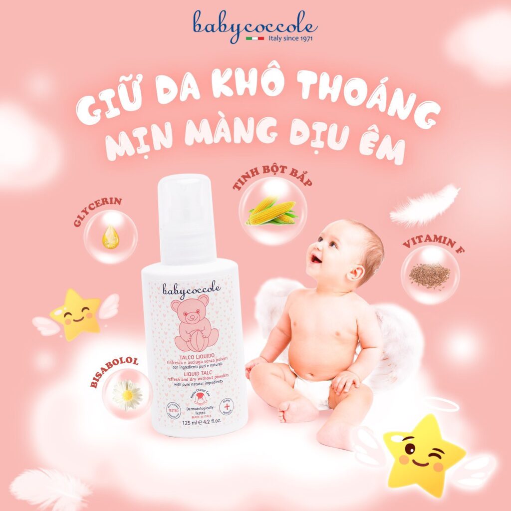 phấn rôm cho trẻ