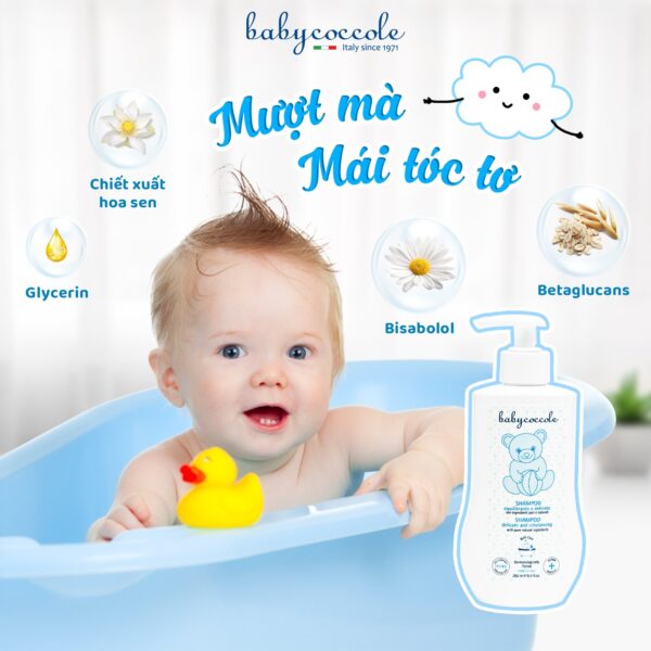 Dầu gội dịu nhẹ không cay mắt Babycoccole SHAMPOO - Hình ảnh 6