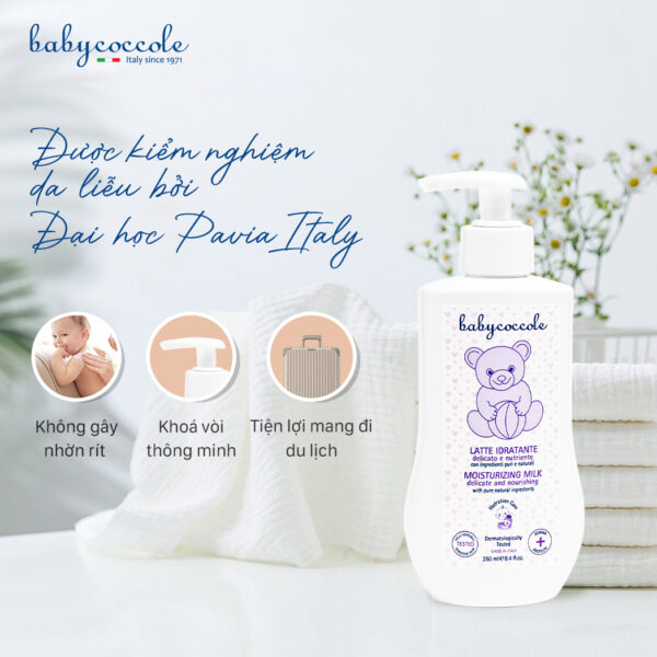 Sữa dưỡng ẩm chiết xuất hạnh nhân Babycoccole 0M+ - Hình ảnh 7
