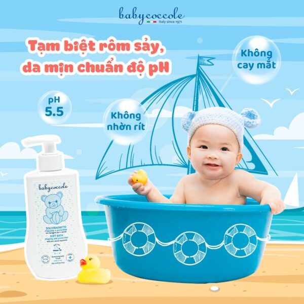 Sữa tắm giữ ẩm chiết xuất hoa sen Babycoccole 0M+ - Hình ảnh 5