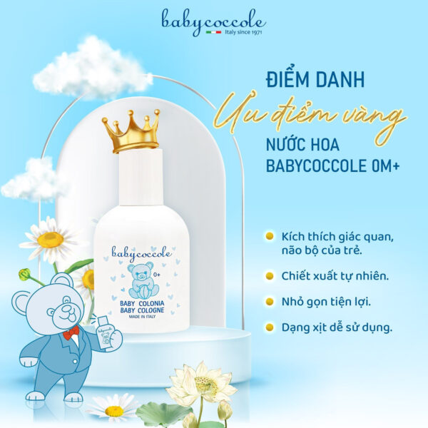 Nước hoa chiết xuất hoa sen Babycoccole 0M+ - Hình ảnh 5