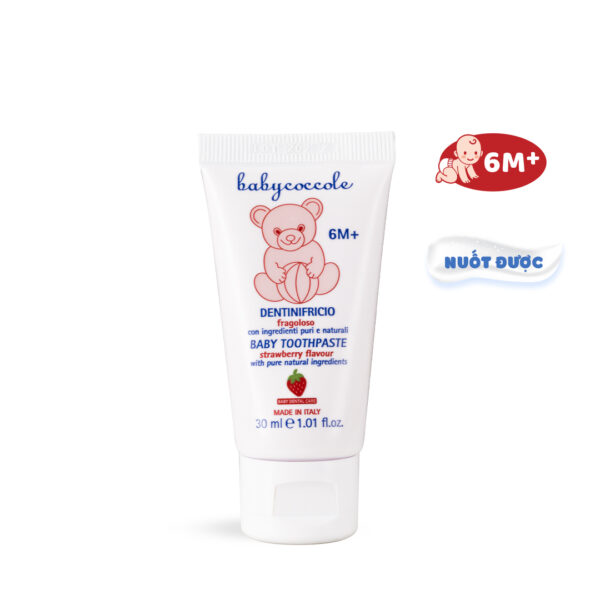 Kem đánh răng Babycoccole hương dâu 6M+