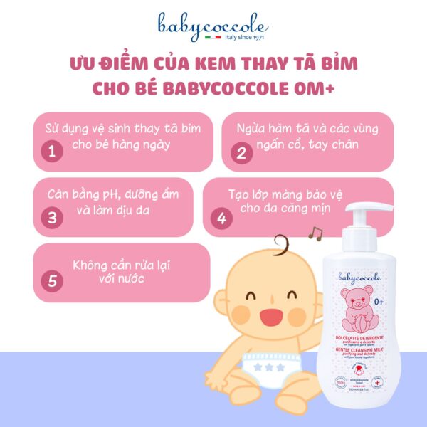 Kem thay tã bỉm và ngăn ngừa hăm Babycoccole 0M+ - Hình ảnh 6